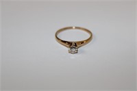 14k yellow gold Old European Cut Diamond Ring