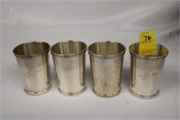 Sterling Silver 4" Cups Monogrammed Martin by