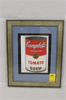 Andy Warhol signed "Tomato Soup" Print