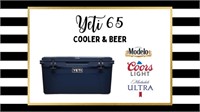 Yeti 65 with Michelob Ultra, Coors Light, & Modelo