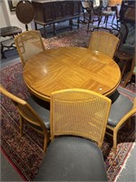 MCM table and five chairs