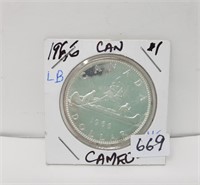 1966 Cameo Canada Silver Dollar