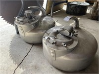 2 STAINLESS MILK CANS