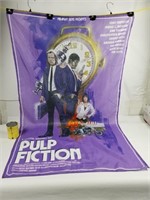Rare bannière Pulp Fiction de l'artiste Paul Mann