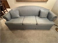 Sofa & Love Seat Matching Set, Vintage Blue, Throw