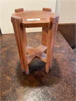 Wooden Side Table 

17” Tall