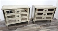 Pair of Hooker Furniture mirrored dressers