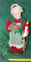 Vtg Mrs Clause Animated Doll 25" Tall