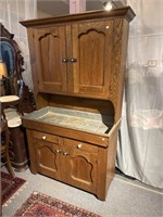 Antique Oak primitive dry sink