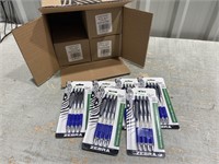 24 Packs Zebra Blue Pens