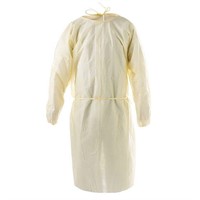 10 Pack Yellow Isolation Gown Size L SMS 23 gsm