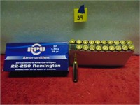 PPU 22-250 Rem 55gr 20rnds