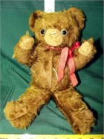 Vtg Plush Brown Teddy Bear 13" Tall