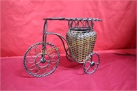 Metal Art Tricycle Plant Stand