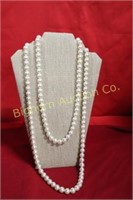 60" Faux Pearl Necklace