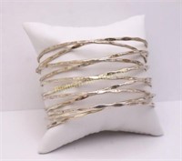 Silver Wire Cuff Bracelet