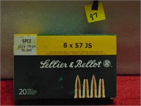 Sellier & Bellot 8x57 JS 196gr SPCE 20rnds