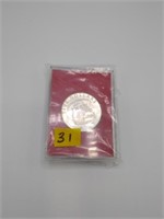 1973 Republic of liberia Silver 5 dollar coin PROF