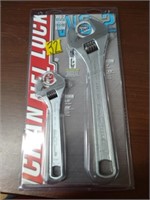 Channel Lock 2pc Adjustable Wrench Set