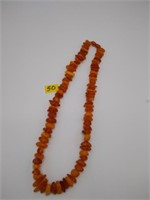 Amber Color Necklace