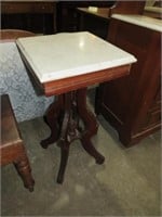 MARBLE TOP VICTORIAN SIDE TABLE