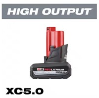Milwaukee M12 XC 5.0ah High Output Battery