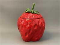 Ceramic Strawberry w/ Lid