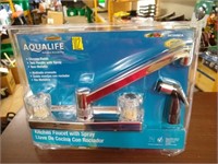 AQUALIFE Kitchen Faucet With Spray.