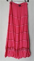Boston Proper 100% Rayon Pink Women's skirt