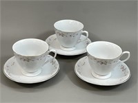 Lot: 3 Tea Cups and Saucers-Marked Made in Japan
