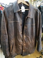 Eddie Bauer Leather Jacket, Size Large