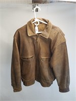 New River Leather Jacket, Size Large