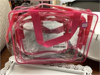 3 pack of clear purses for concerts or travel