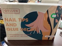 Gellen Nail tips & glue gel kit