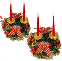 Christmas Centerpiece Candleholder Set of 2