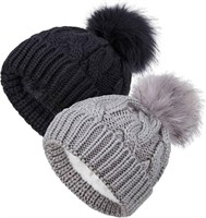 Kids Winter Warm Fleece Beanie Hat