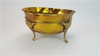 Small Solid Brass Raised Bowl
