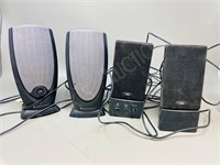 2 pairs of computer speakers