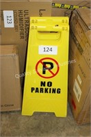 2- “ no parking” signs