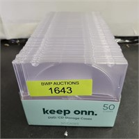 Onn. Dvd/cd storage cases(50)