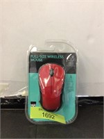 Full sized wireless mouse