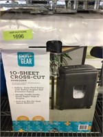 10 sheet crosscut shredder