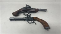 2 Replica Flintlock Pistols