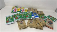 20+ packs of sealed 1990s baseball cards