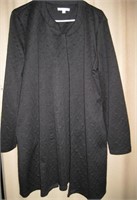 XL Womans Notations Long Black Blazer