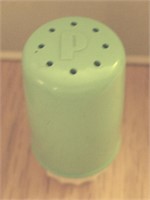 Retro Blue Plastic Pepper Shaker