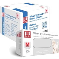 New Basic Medical Clear Vinyl Exam Gloves