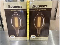 New lot of two huge Bulbrite nostalgic 60W bulbs