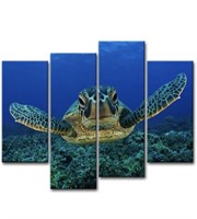 New - So Crazy Art- Sea Turtle Wall Art