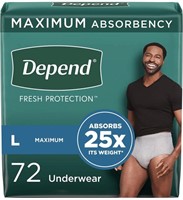 New - Depend Fresh Protection Adult Incontinence